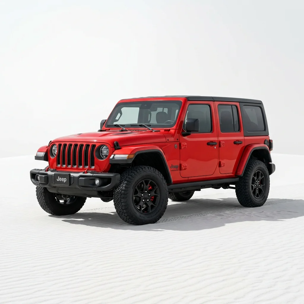 Red Jeep 4x4